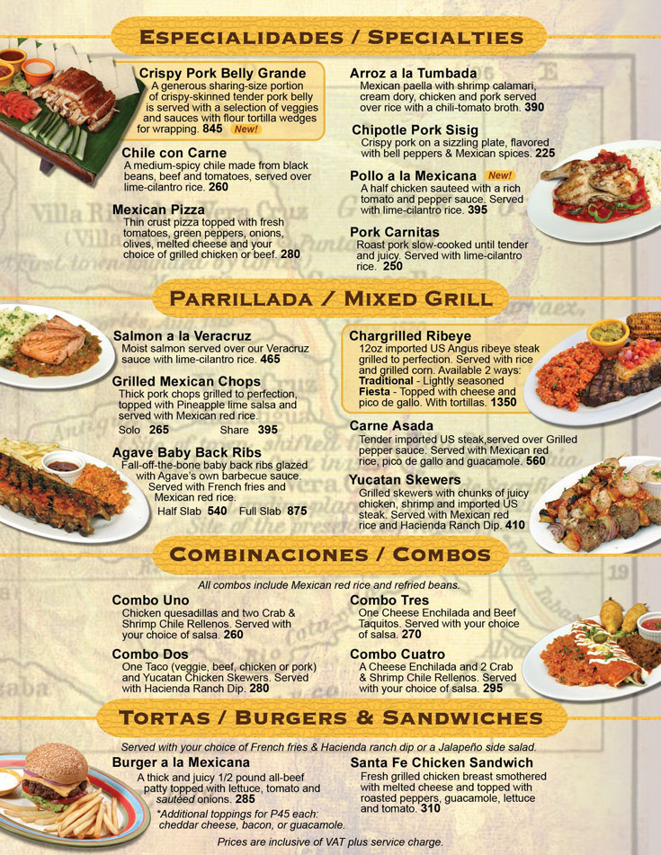 Menu Page 3